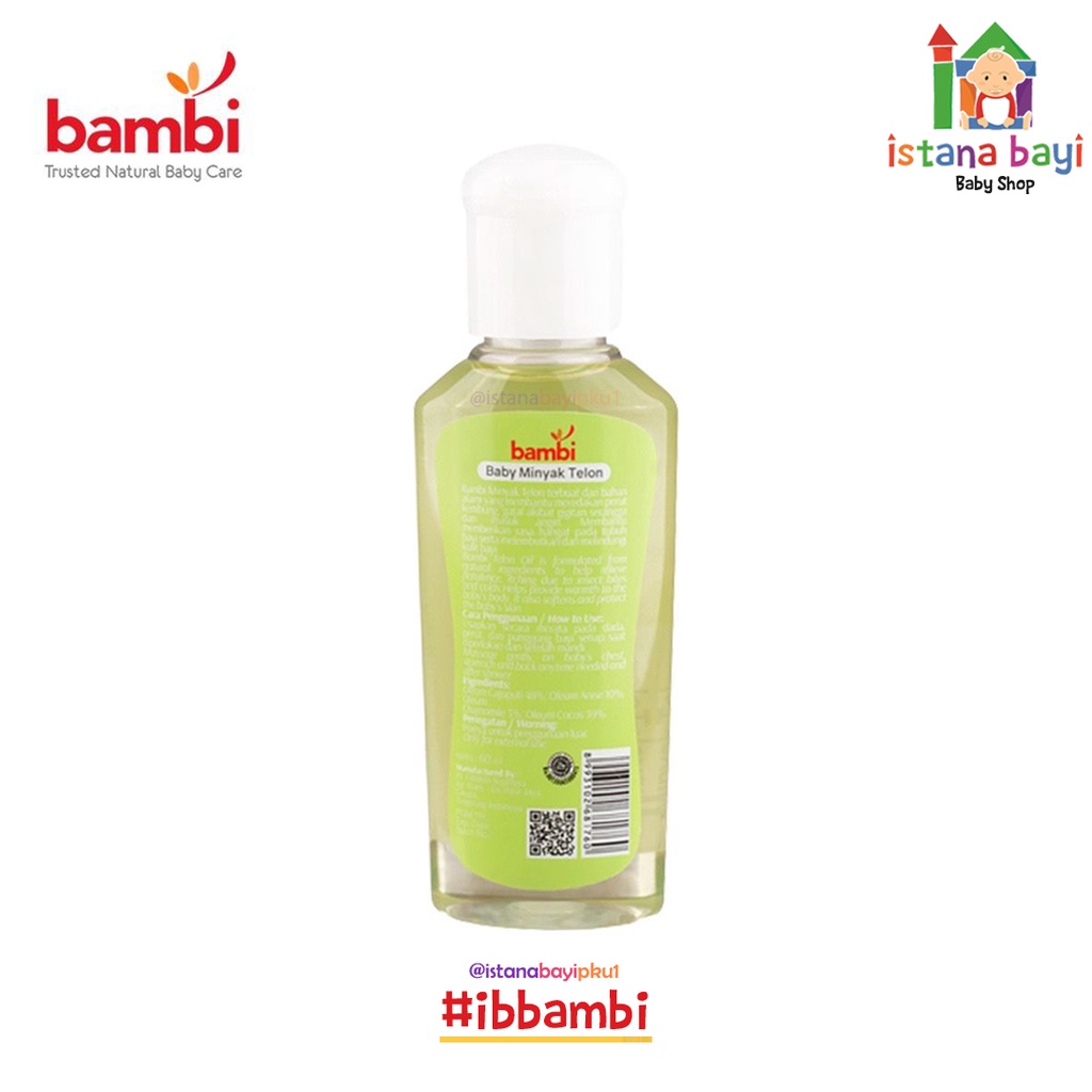 Bambi minyak telon 60 ml - Telon oil baby/minyak telon bayi