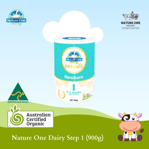 Nature One Dairy Organic Newborn Step 1 - Susu Bayi 0 - 6 Bulan 900gr