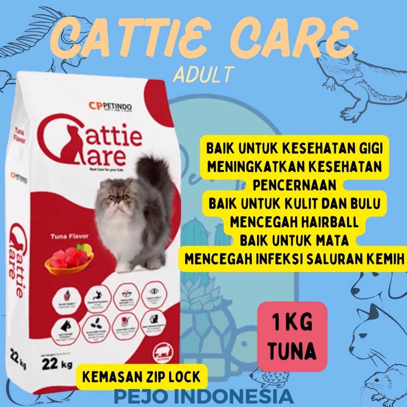 Makanan Kucing Cattie Care Tuna dengan Ziplock 1kg