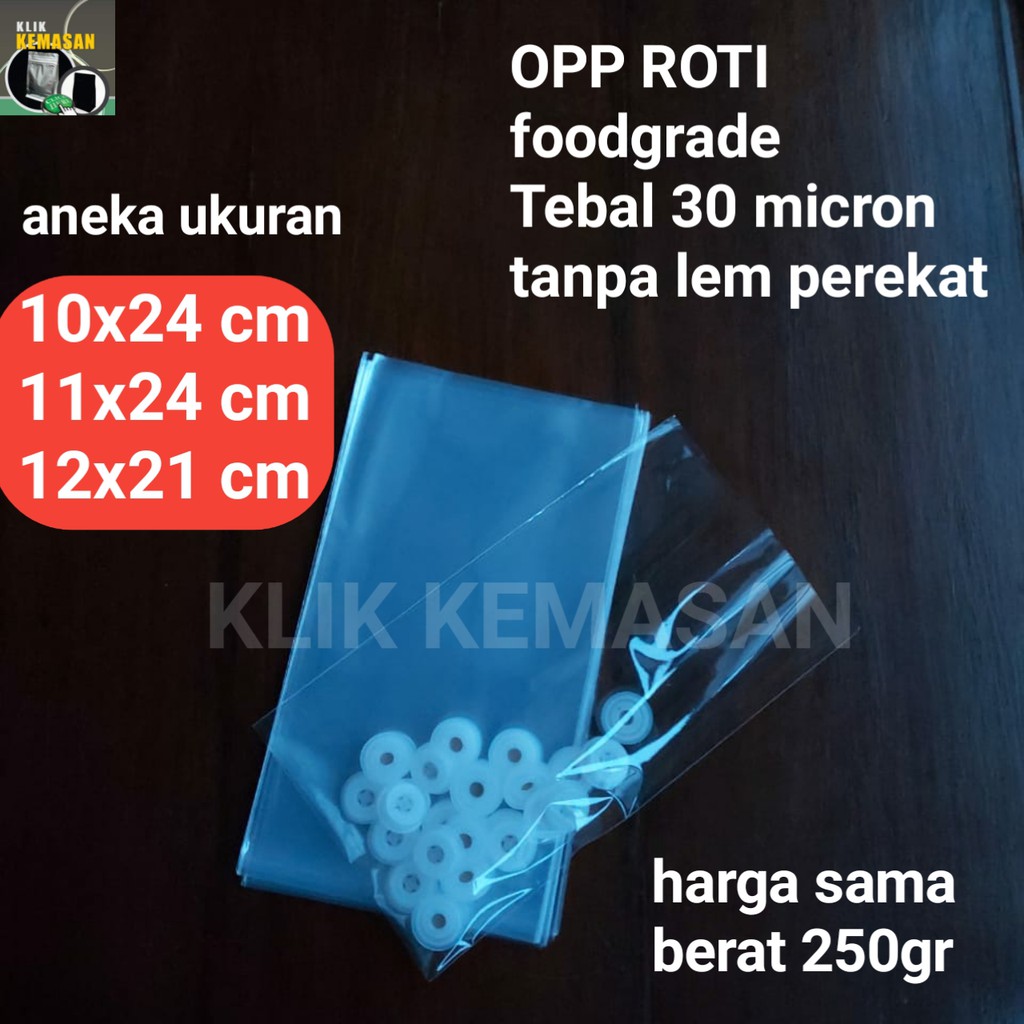 OPP ROTI PLASTIK ROTI OPP SNACK TEBAL FOODGRADE