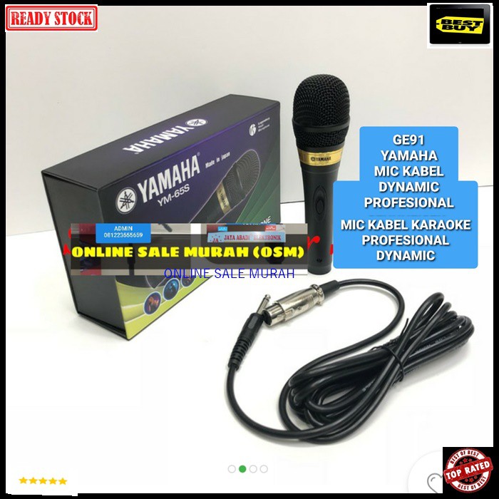 G91 Yamaha legendary Mic kabel dynamic Microphone cable mik karaoke mikrophone vocal vokal audio sound system sistem pengeras suara pro profesional legendaris G91   BISA SEGALA JENIS ALAT AUDIO  GK PAKE BATERAI LANGSUNG NYALA  Cocok untuk yang suka karaok