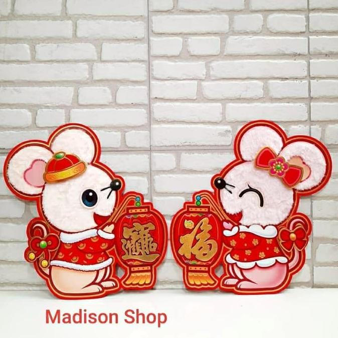 

(BISA COD) Hiasan Imlek/Angpao Imlek Gambar Babi Tiduran Large Dekorasi Imlek