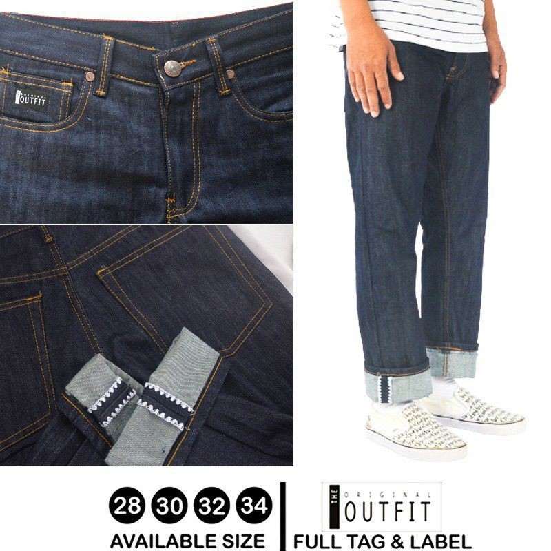 CELANA PANJANG PRIA DENIM JEANS CHINO ORIGINAL OUTFIT SELVEDGE PANTS