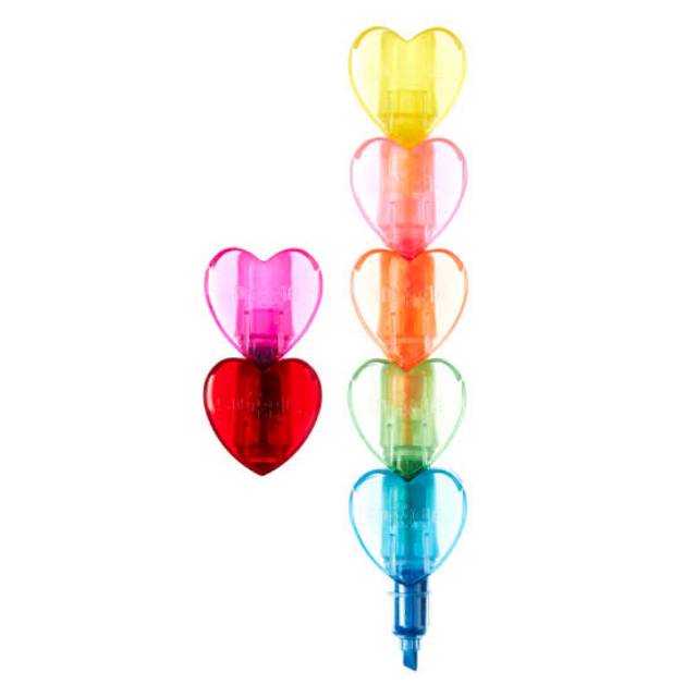 

Smiggle Highlighters Stackems (Heart) / Stabilo