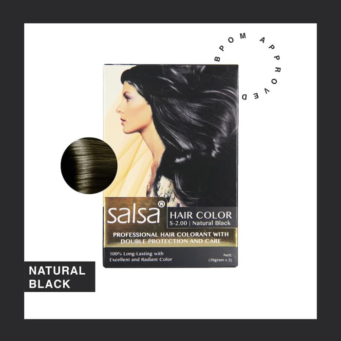  CAT  RAMBUT  SALSA  SALSA  HAIR COLOR NATURAL BLACK 