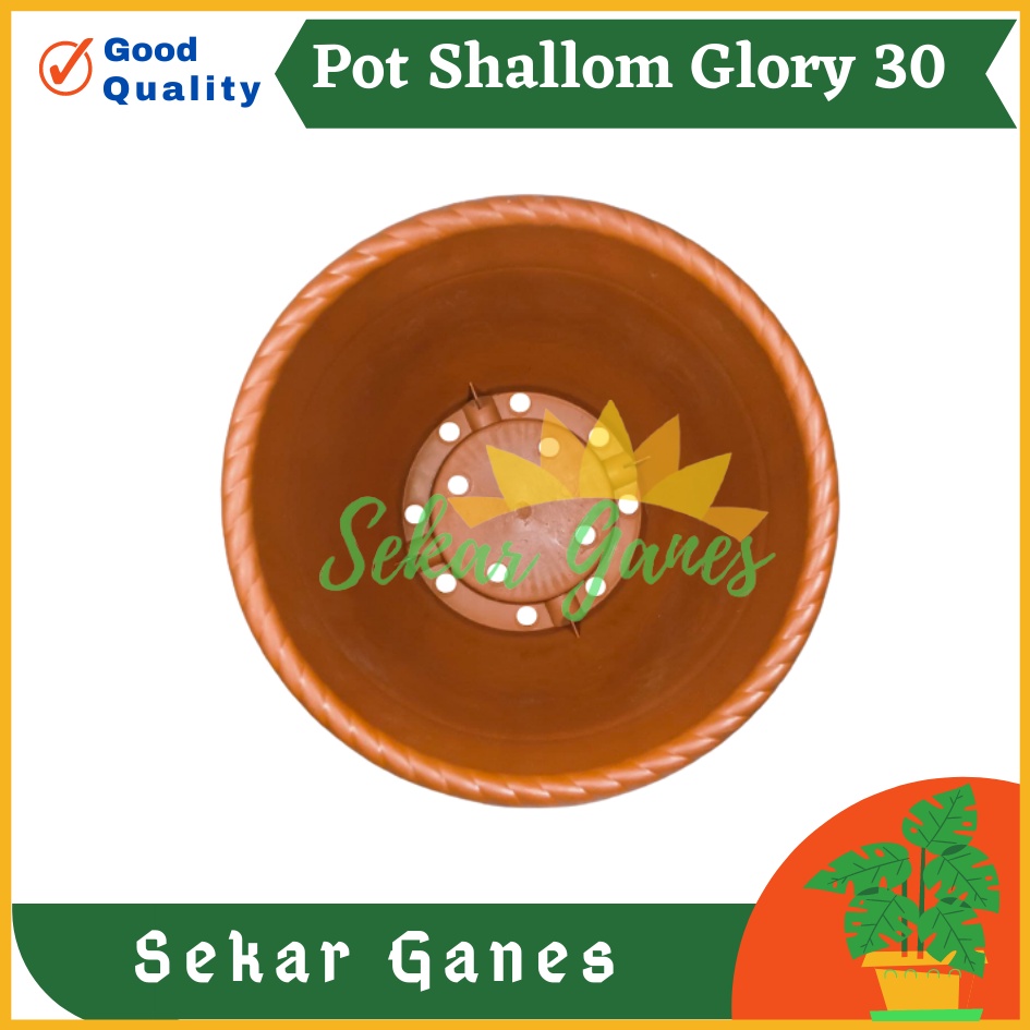 Sekarganes Pot Shallom Glory 30 Merah Bata Coklat  Pot Glory Kotak Ukuran 30 35 Cm Motif Bunga Timbul Pot Bunga Besar Murah Tebal Bagus