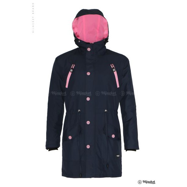 HIJACKET® MONTIX - Navy | Jaket Wanita | Jaket Hoodie Wanita Syar'i | Hijacket Original