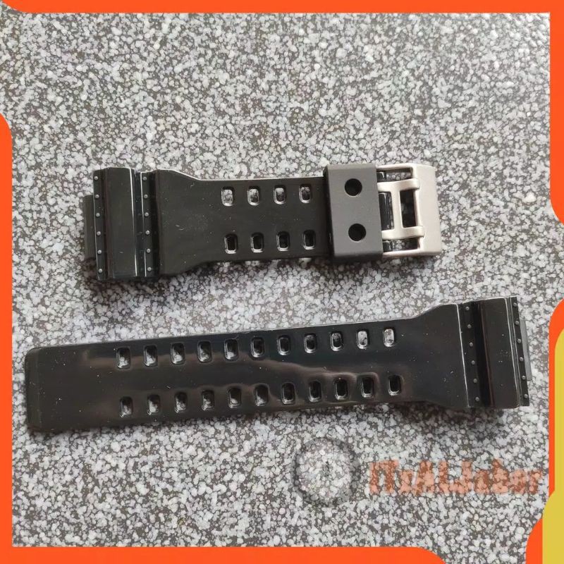 STRAP TALI JAM CASIO G SHOCK GA-100CF-1A / GA100CF-1A / GA 100CF-1A HITAM GLOSSY METALICK TALI JAM