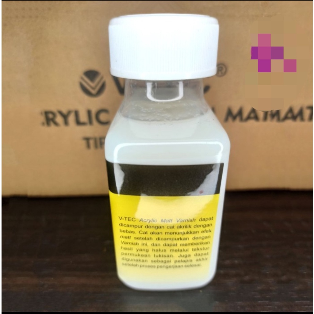 

vtec acrylis medium matt varnish a 1081 100 ml campuran cat acrilic