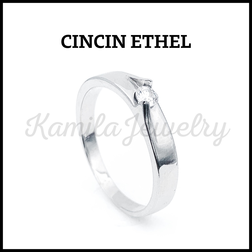 Cincin Nikah Perak - Cincin Kawin Perak - Cincin Couple Perak ETHEL