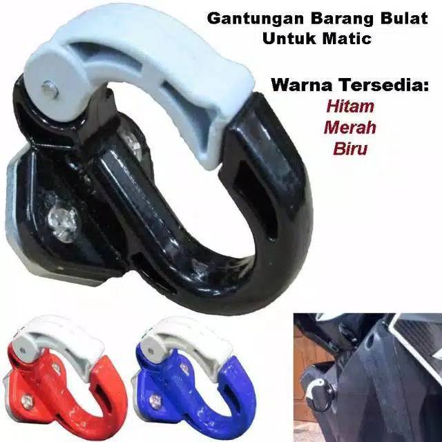 Gantungan Barang Motor Model Q Universal Nmax,Aerox,Lexi,Vario,Scoopy,Beat,Mio,Mio Gt,Fino Dll