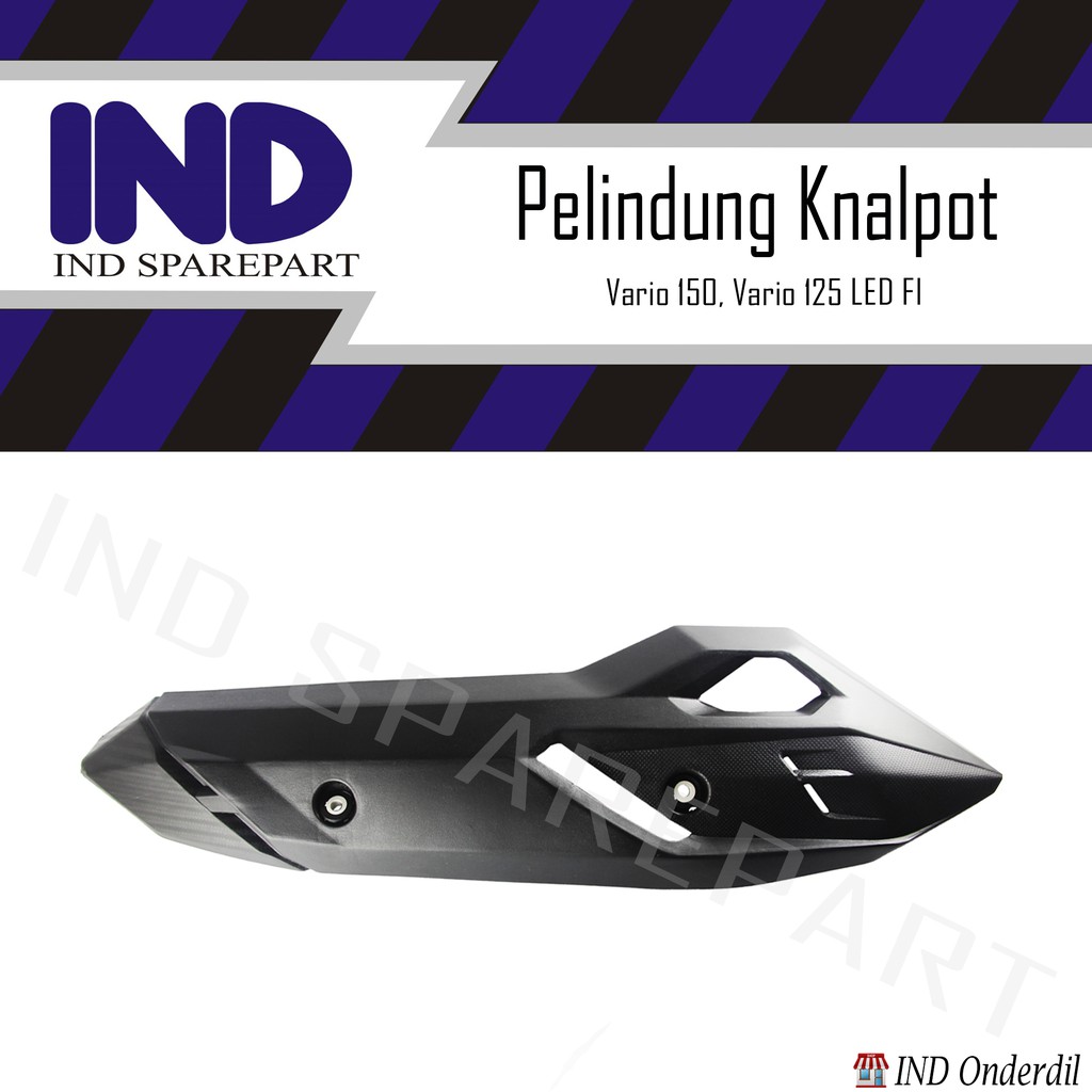 Cover Tutup/Tameng Pelindung Knalpot-Kenalpot Vario 150 &amp; Vario 125 LED FI