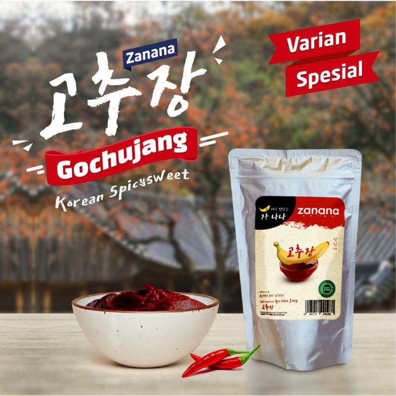 Keripik Pisang Zanana Chips Rasa Gochujang Varian Special 80g