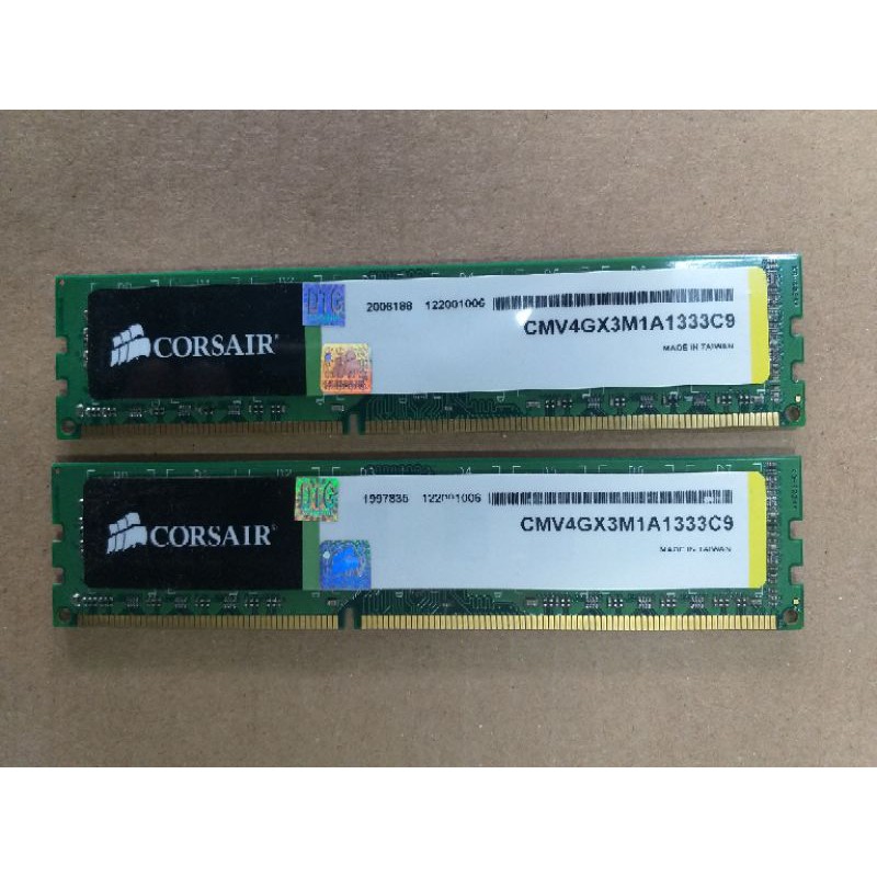 Memory RAM Corsair DDR3 4GB PC1333