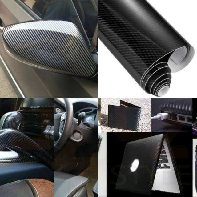 

Stiker Karbon Ukuran 10Cmx152Cm. Murah. Grab Fast