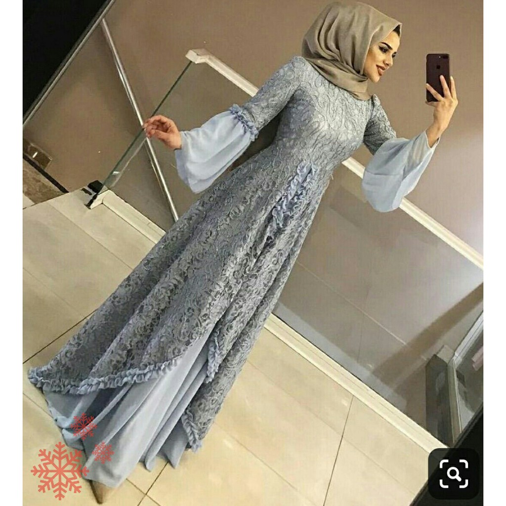 Dress Hhatiaa - Baju Muslim Perempuan Terbaru - Baju Gamis Wanita