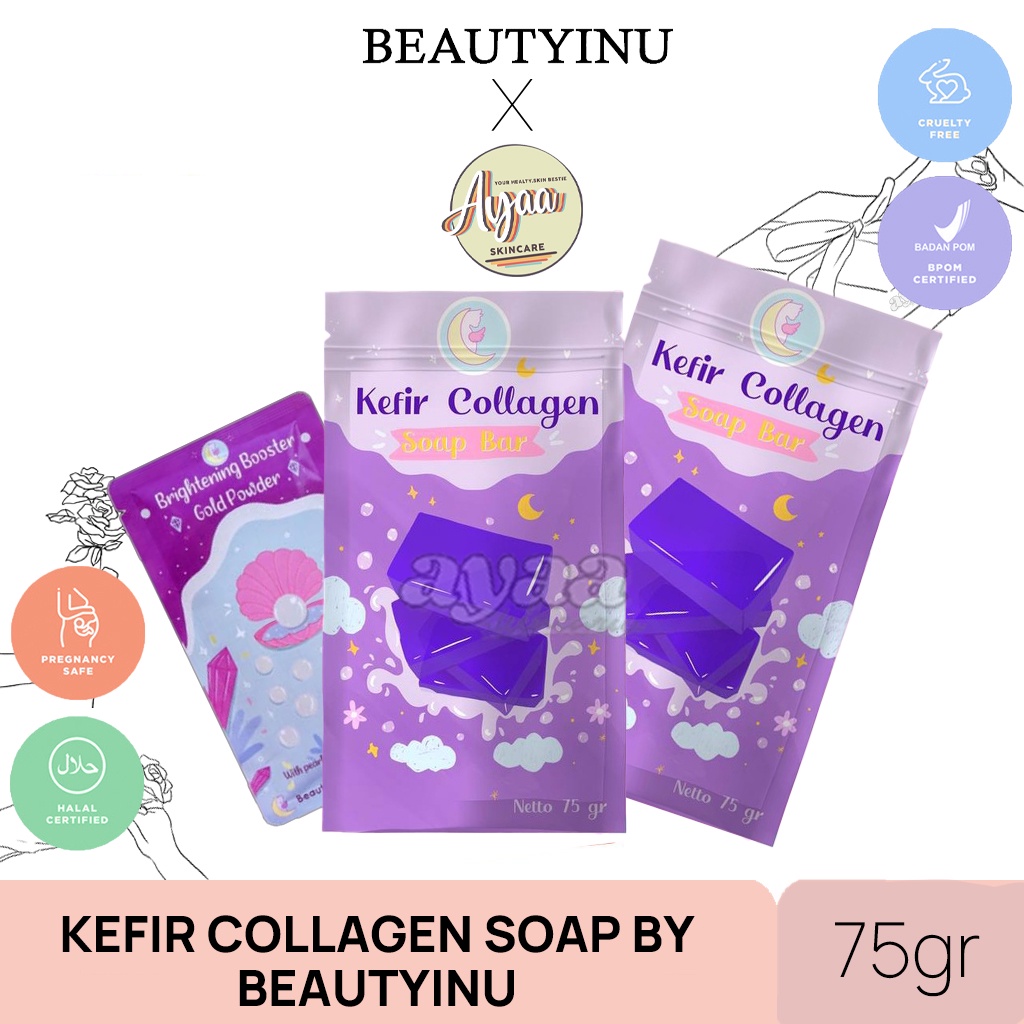 SABUN KEFIR COLLAGEN SABUN BEAUTYINU KEFIR COLLAGEN SABUN PEMUTIH BADAN ORI 75 GR