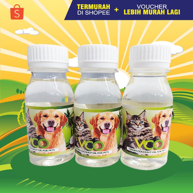 VCO BOTOL 60 - Minyak Kelapa VCO Obat Jamur Scabies Diare Kucing Anjing Kelinci