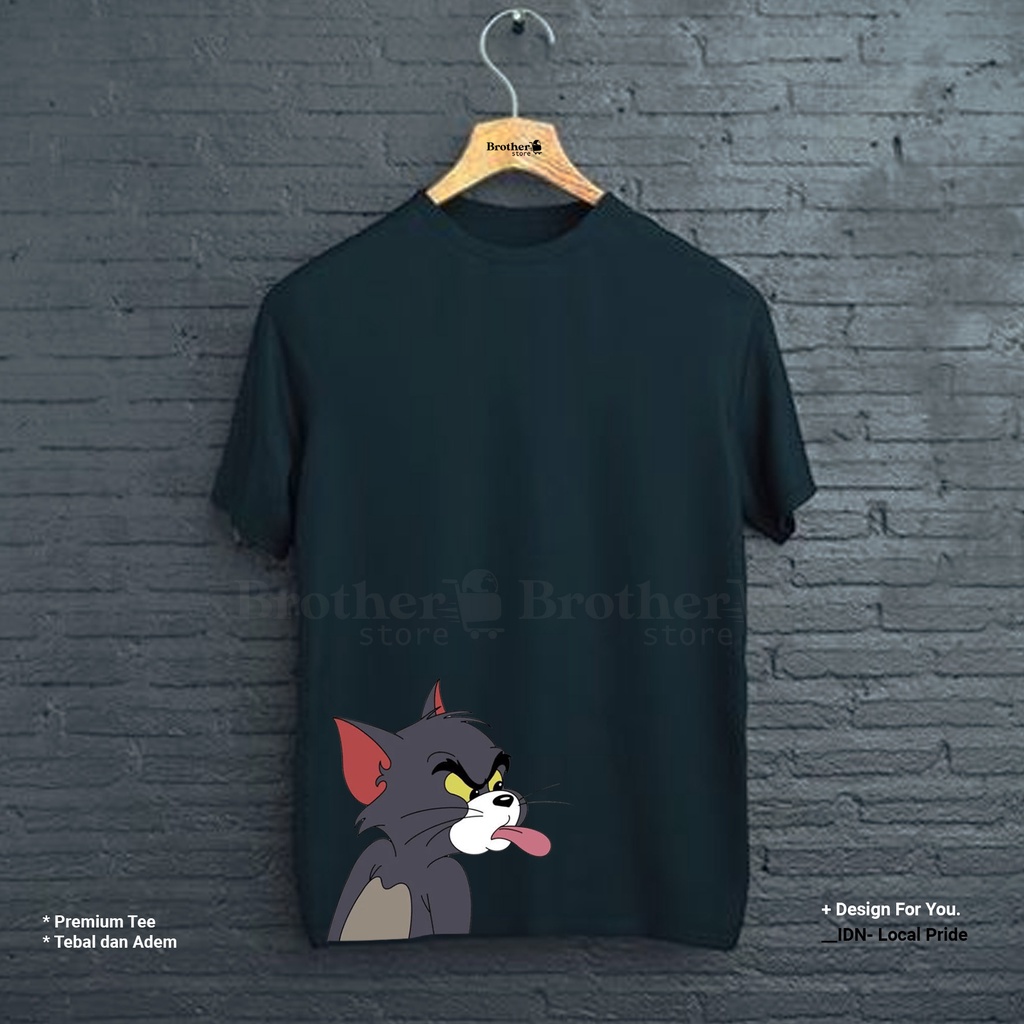 BROTHERSTORE - Kaos Distro Pria - KAOS COWOK CEWEK - Kaos Kata Kata - Cat Melet Premium