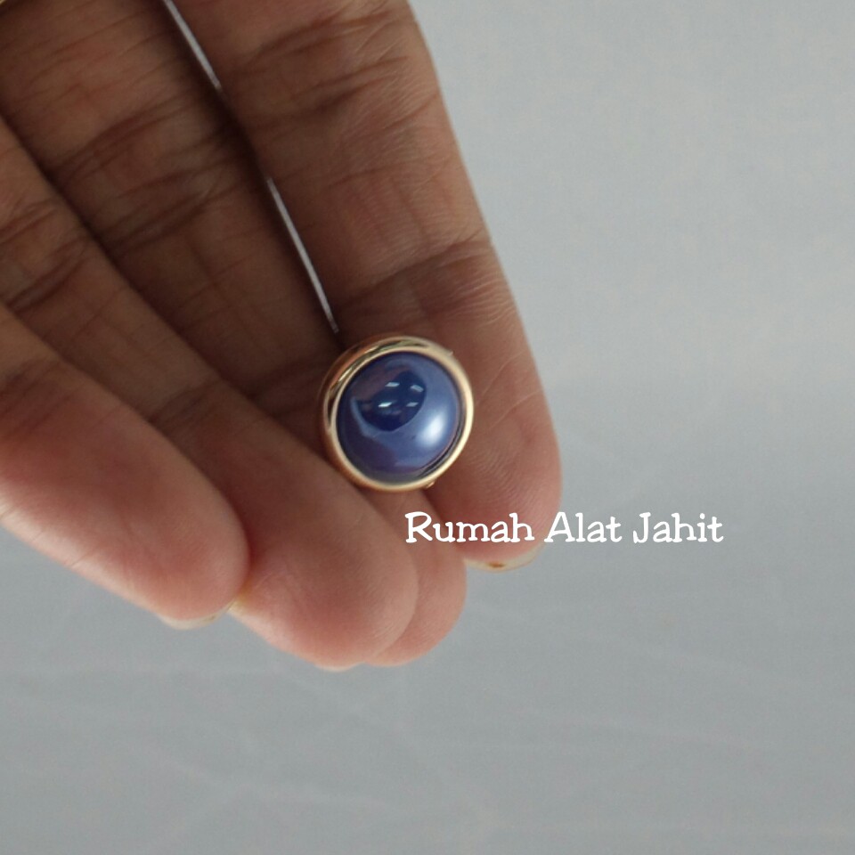 Kancing Akrilik Bulat Cembung 12mm