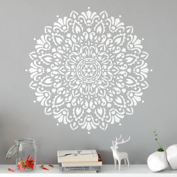 

(BISA COD) Mandala Stencil Type 3 - Ukuran 30cm, Full