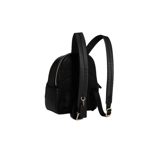 Coach Mini Court Backpack In Signature Black Leather (C8603)