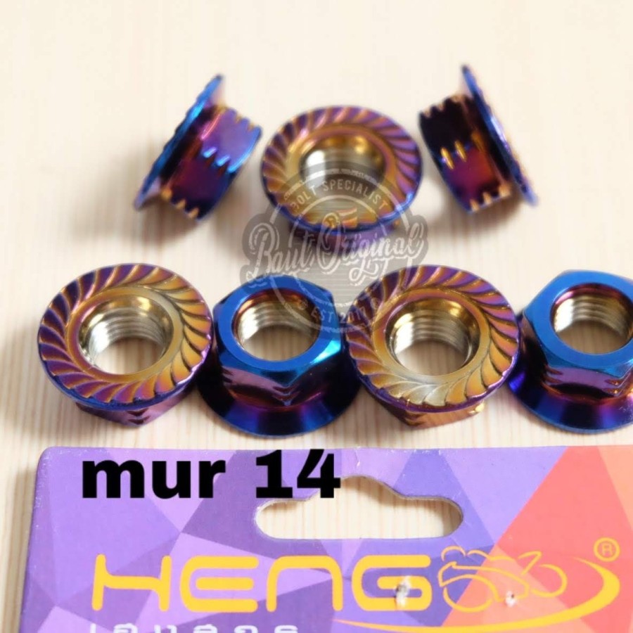 mur probolt blue m10 atau mur 14 original heng harga satuan