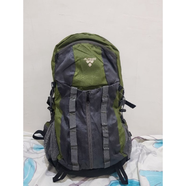 tas ransel gunung 35 l alpinist preloved lengkap rain cover