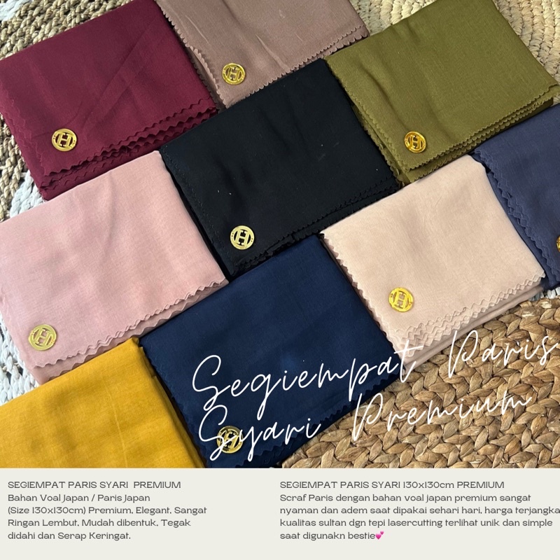 Voal Polos Sahara JUMBO/SYARI KEMASAN BOX JAHIT TEPI Ultrafine Premium Hijabnah