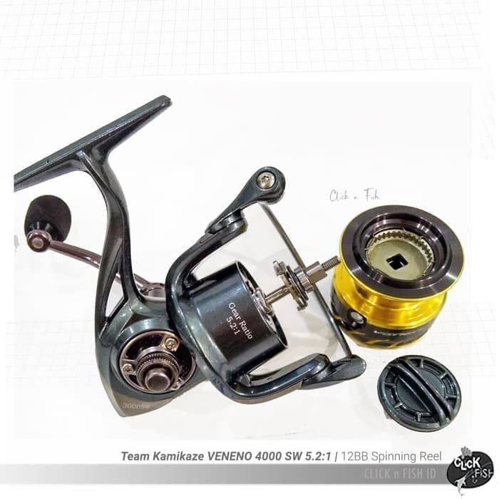 PART VENENO 800 / 1000 / 3000 / 4000 SW SALT WATER - T. Kamikaze Spare Part - Spool / Shaft / Pinion