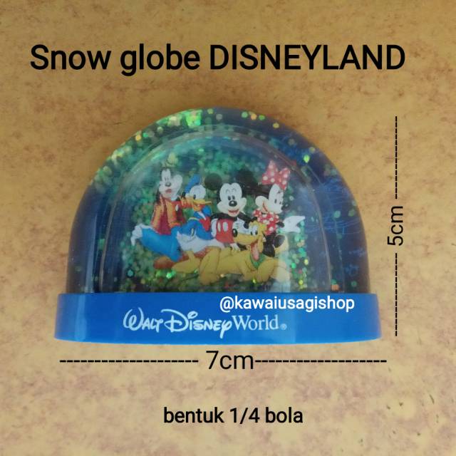 Pajangan Snow globe Disneyland bola salju mickey mouse