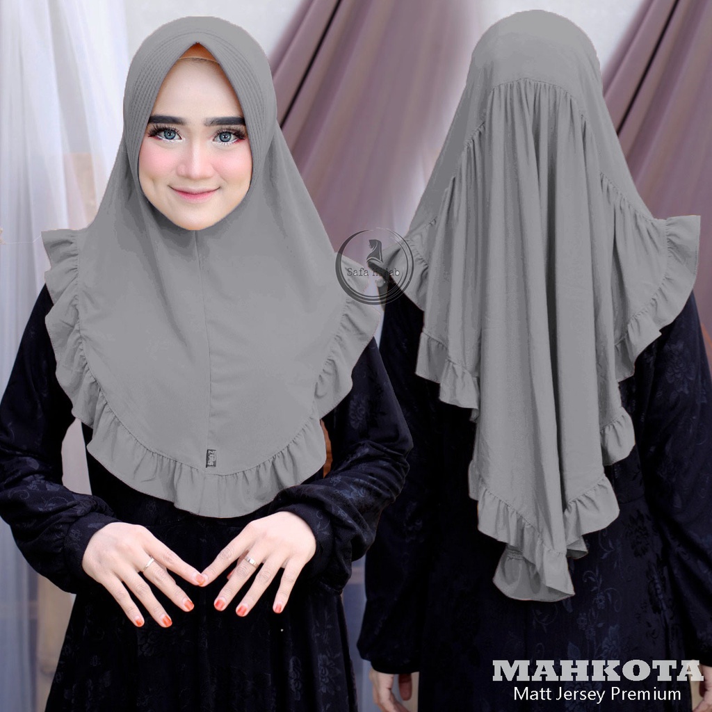 Bergo Instan Jersey Premium Jilbab Instan Mahkota Safa Hijab