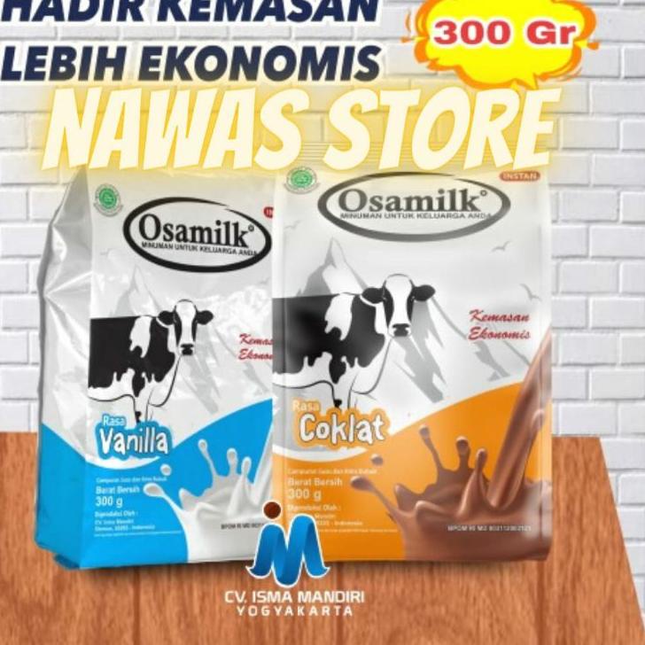 

COD✔ OSAMILK SUSU GEMUK KEMASAN EKONOMIS 300gr produck terlaris