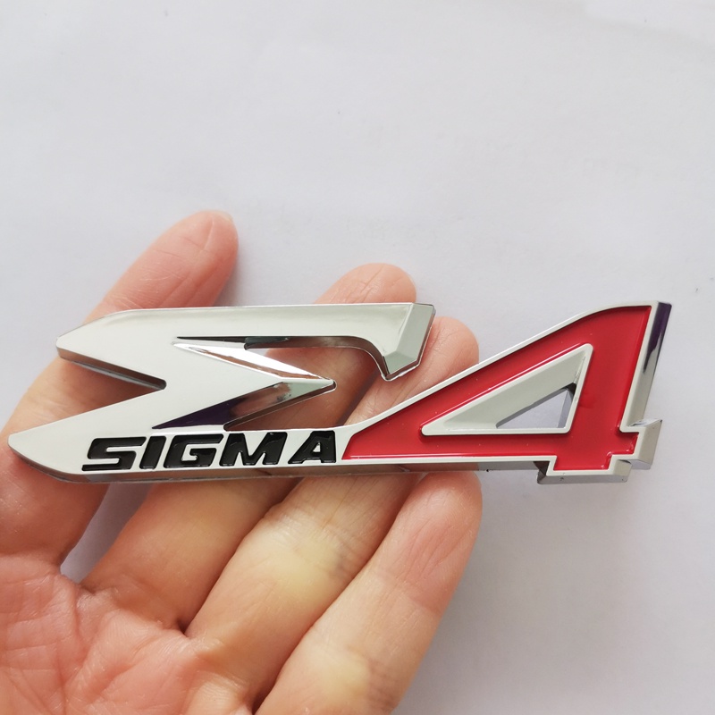 1pc Stiker Emblem Logo SIGMA Bahan ABS Untuk Mobil Mitsubishi SIGMA E4