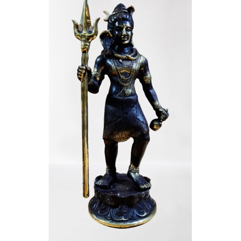 Patung Dewa Siwa Perunggu 35 Cm God Shiva Bronze Brass Statue