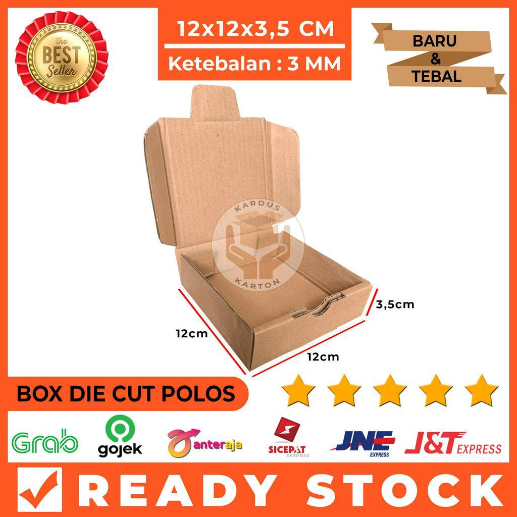 

Kardus Die Cut Pizza Polos 12X12X3,5 Cm Single Wall, Tebal 3 MM