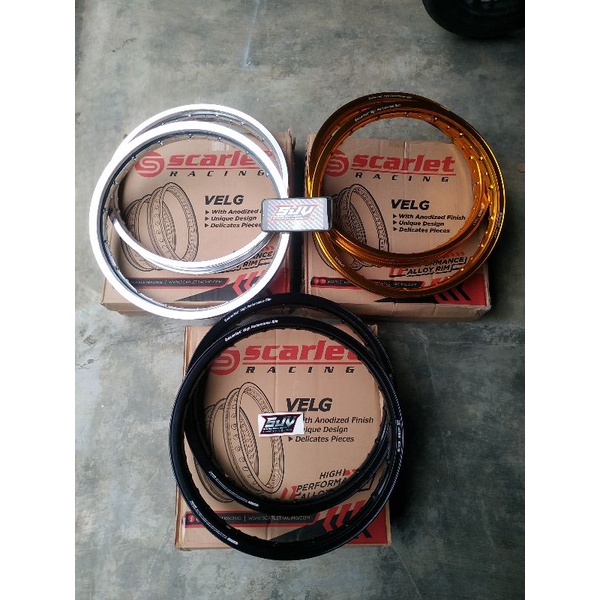 VELG/KLOWONGAN SCARLET RACING SET UKURAN 17- 160/185 TERMURAH