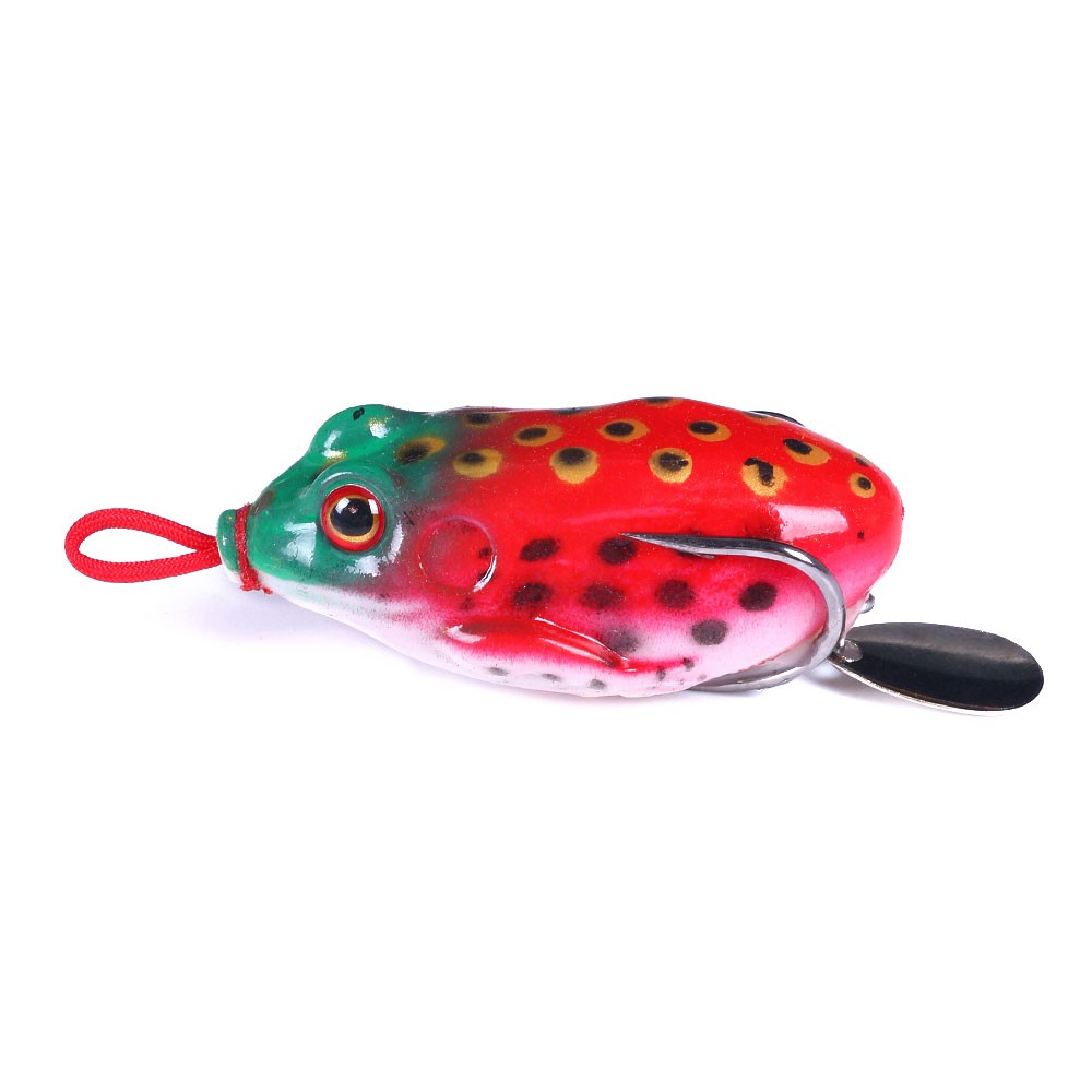 HENGJIA 1PCS 5.5CM 13G Soft Frog Fishing Lures Umpan katak Siclione Bait Sequins Artificial Hard Bait Tackle