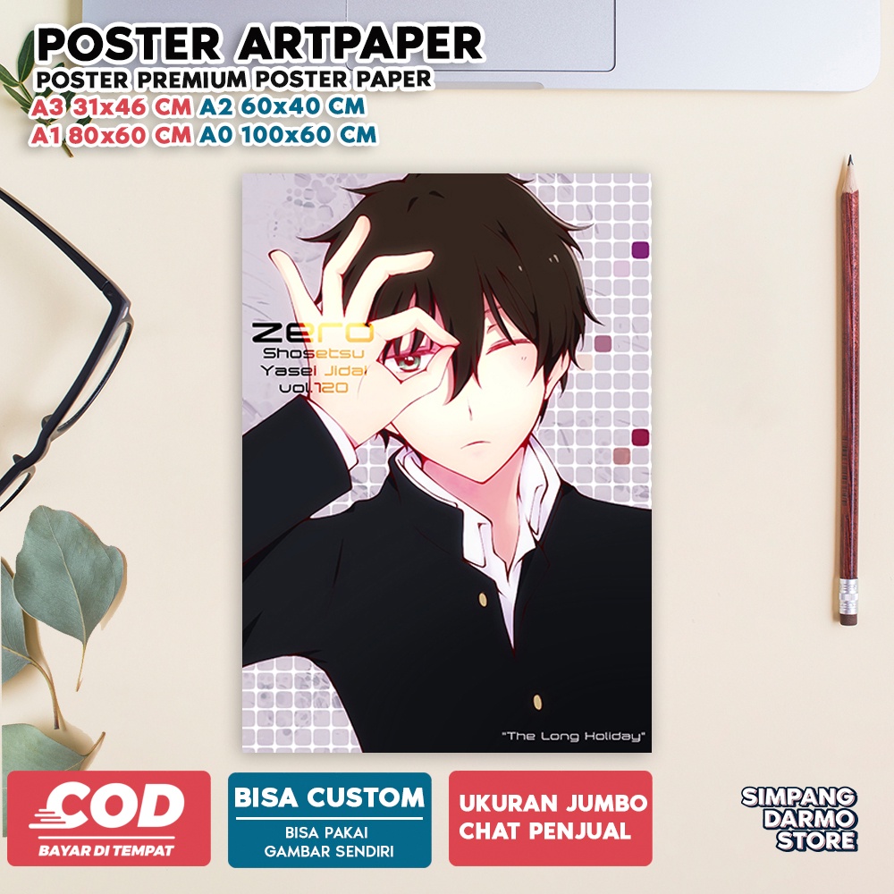 Jual TOKO POSTER DARMO STORE Poster Oreki Houtarou Karakter Anime