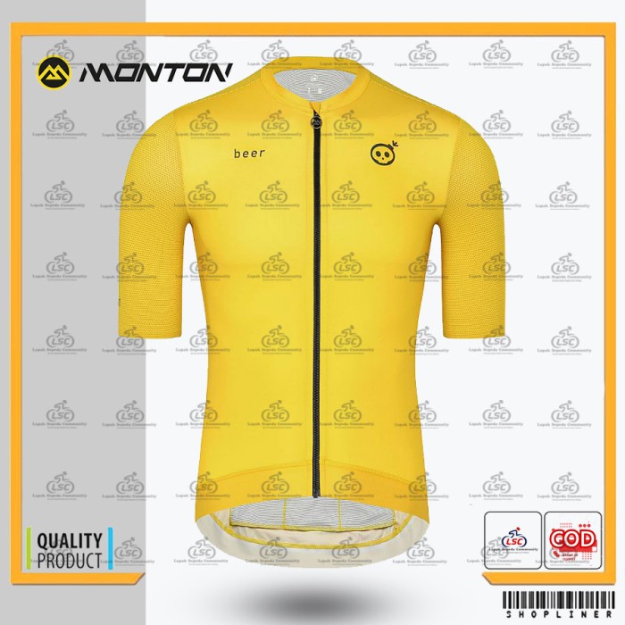 Jersey Original Monton Man BEER Cyclling Jersey Sepeda Roadbike Gowes - S