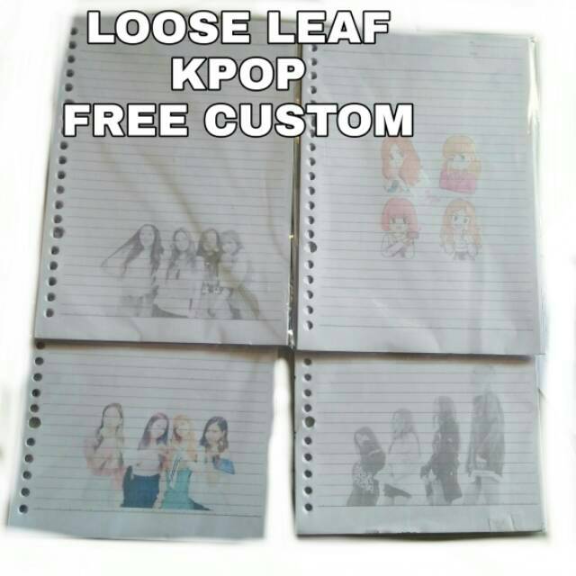 

Kertas BINDER Refill A5 Custom Bebas Kpop Stuff isi 10 lembar