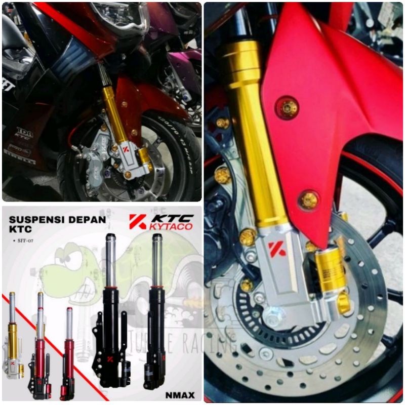 Up Side Down Nmax Ktc Kytaco Shock Depan Nmax New Nmax Old Up Side Down Full Cnc High Quality