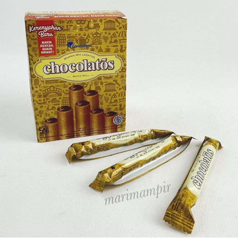 

WAFER STICK / ROLL CHOCOLATOS RASA COKELAT 8,5 GR ( 24 PCS )