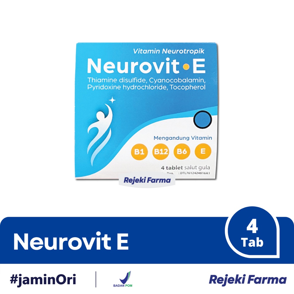 Neurovit-E 1 Per Strip isi 4 Tablet - Neurovit E NeurovitE Vitamin B E