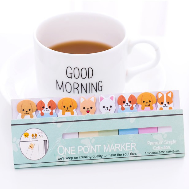 Sticky Note Memo Papers Yuru Series-Doggie