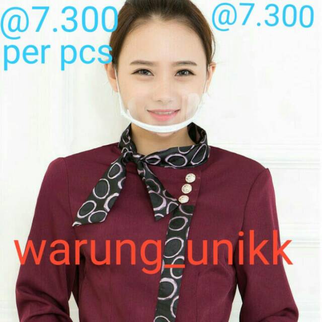 masker wajah transparan / masker mulut plastik / masker wajah plastik / masker transparan