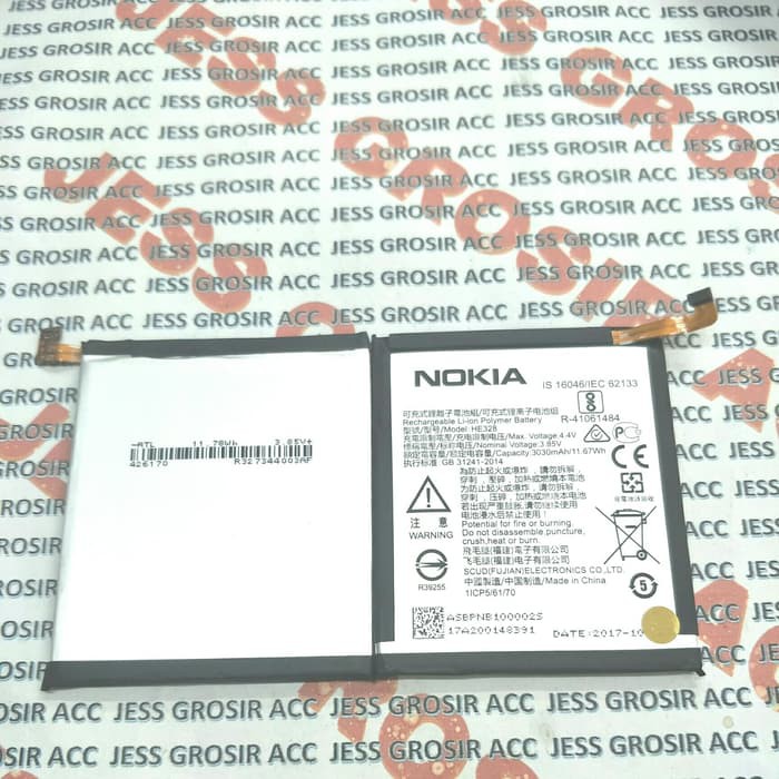 Baterai Battery Batre Original Cabutan NOKIA 8 Android HE328 HE-328