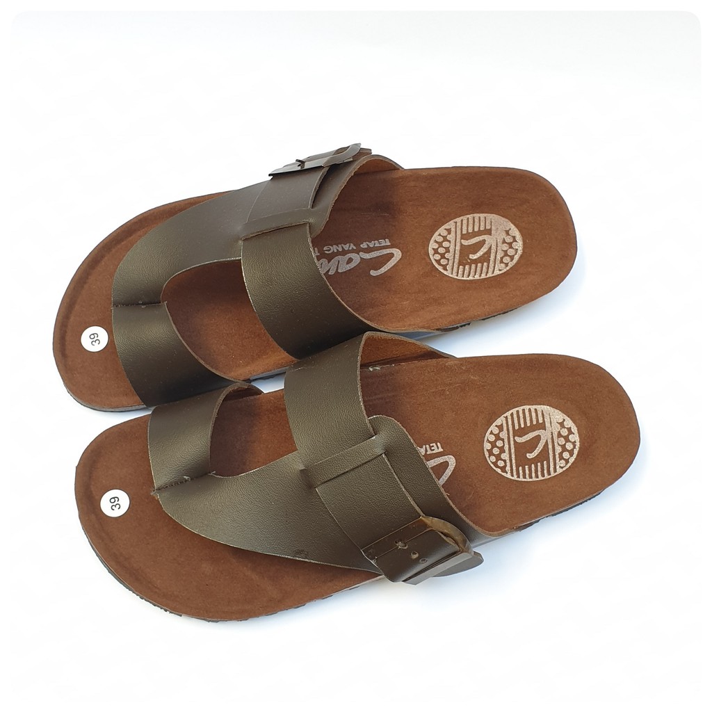 Sandal Japit Pria - Coklat Tua