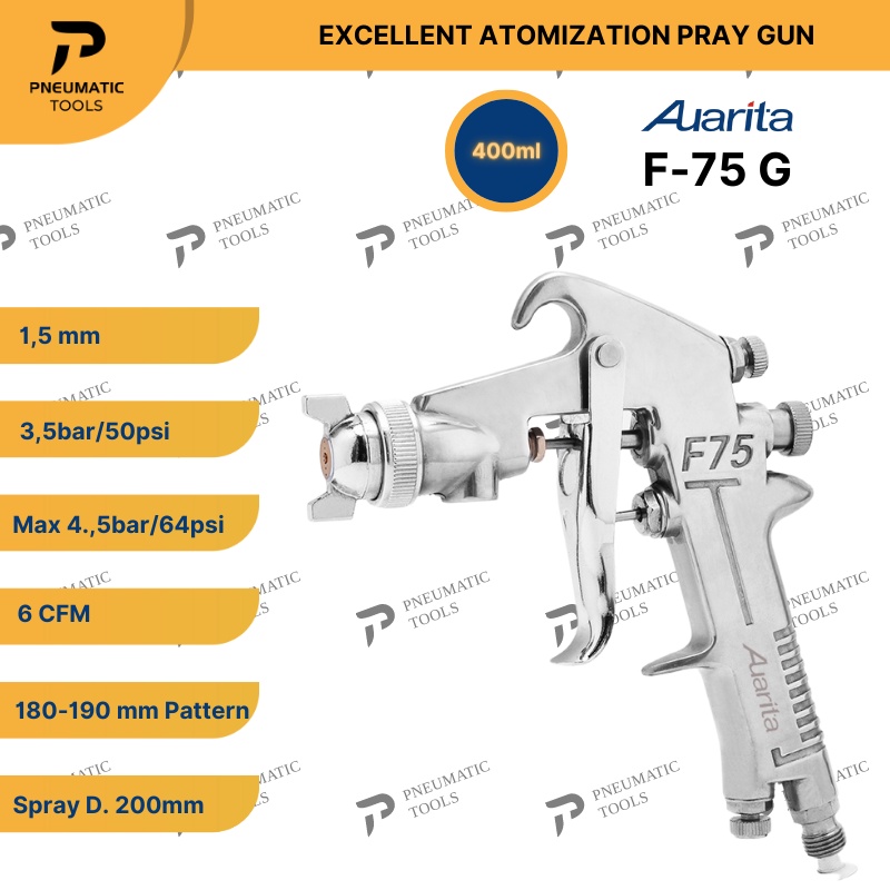 Spray Gun AUARITA F-75G ORIGINAL - Excellent Atomization Spray Gun F75G