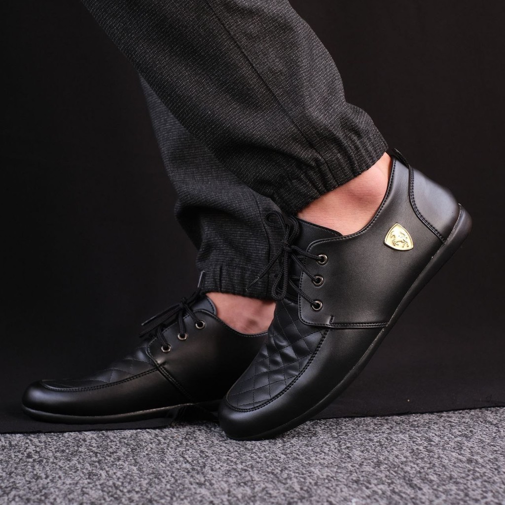 FRRI x CRS - SepatuFormal Pantofel Pria Resmi Formal Tali Hitam Brown Kantor Kuliah Kondangan Kerja